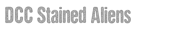 DCC Stained Aliens font preview